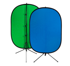 Fotodiox collabsible greenscreen 5'x7' with stand photo