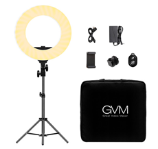 GVM Bi-Color LED Ring Light (14in) photo