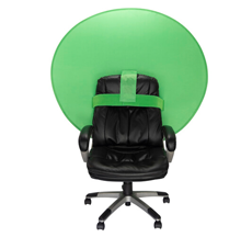 Web Around collapsible chair back green screen 52in photo