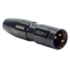 Rode VXLR+ 3.5mm TRS Female to XLR Male Adapter with Phantom Power Converter photo