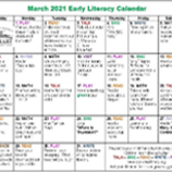 Early Literacy Activity Calendars