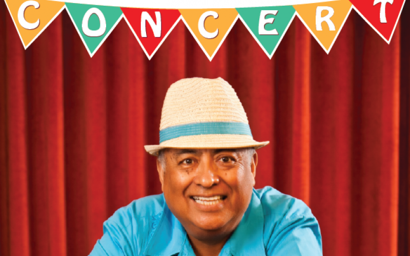 image of Jose-Luis Orozco advertising upcoming children's concerts