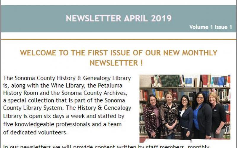 Cover Page Newsletter April 2019 photo