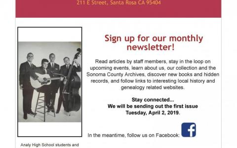 Monthly Newsletter Sign-Up image