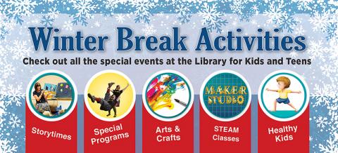 list of winter break events at the library